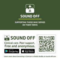 Sound Off Business Card 2023 with QR Code to download the app